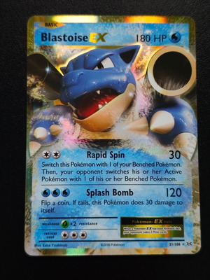 Pokemon Blastoise EX 21/108 Evolutions 2016 card new