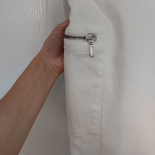 Lecomte Pants New White Size 44 With Zipper