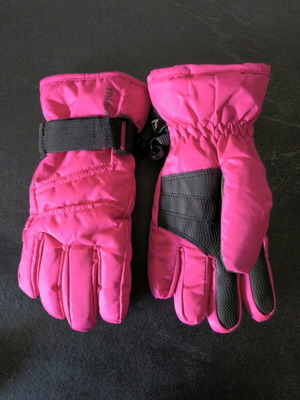 Mc Kinley kids snow ski gloves pink like new, size 3 (6 years)