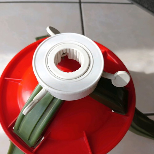 Plastic Christmas tree base used