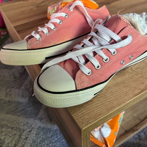 Stars pink sneakers used, size 38, athletic style