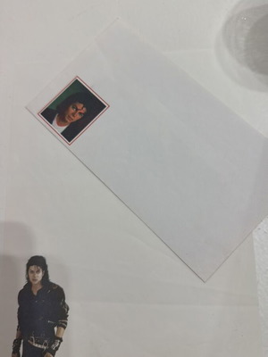 Michael Jackson 80s collectible letter paper and envelope used, pack