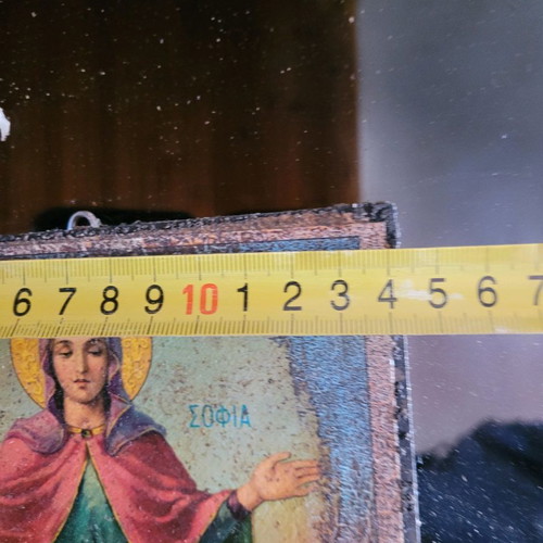 Saint Sophia icon used, old wooden