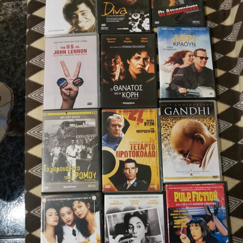 Collection of 64 used DVD movies, classic and award-winning