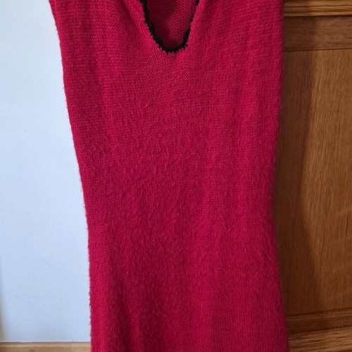 Sleeveless wool dress made of alpaca wool used, size S/M