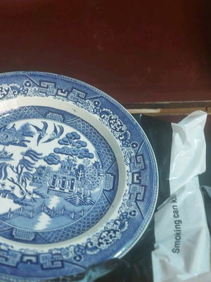 Antique plate used Ø24cm with slight crack