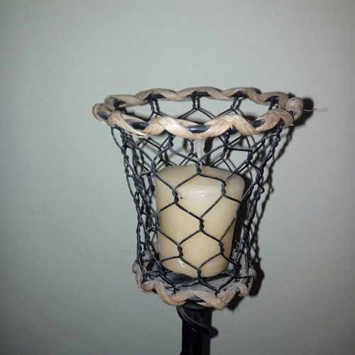 Metal candlestick used with unique design