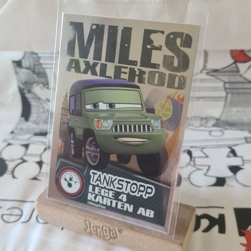 Miles Axlerod Topps card new from Cars 2 movie