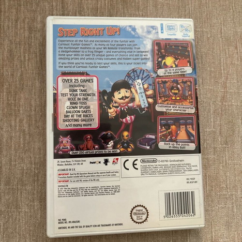 Carnival Funfair Games Nintendo Wii used complete