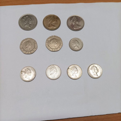 Great Britain Coins Used, Lot of 38 Pieces