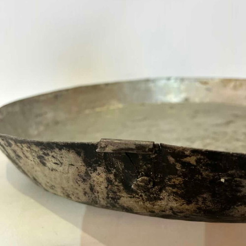 Vintage copper deep baking tray 1920, used