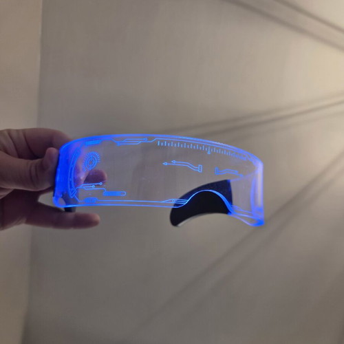 Kimimara LED Full Color Sci-Fi Battery Glasses new