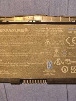 Μπαταρία laptop Alienware m17x μεταχειρισμένη