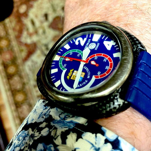 Locman Chronograph Marina Military Titanium watch used