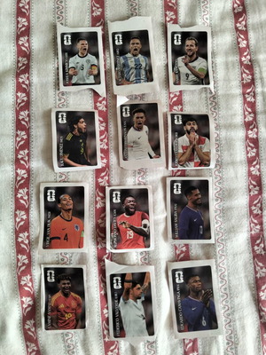 CocaCola collectible stickers full set of 12 players, new