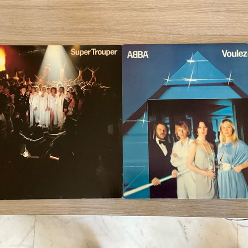 ABBA Super Trouper and Voulez-Vous LPs used, classic pop hits