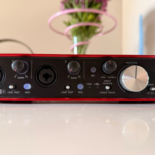 Focusrite Scarlett 2i4 2nd Generation audio interface used