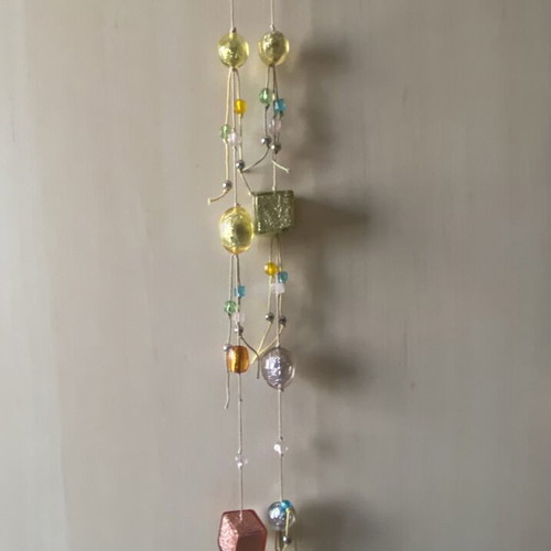 Accessorize long necklace new, colorful pastel shades, 60cm