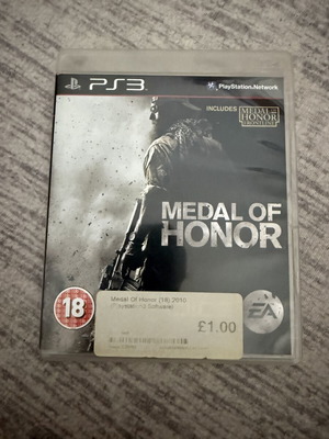 Medal of Honor PS3 game, like new, complete