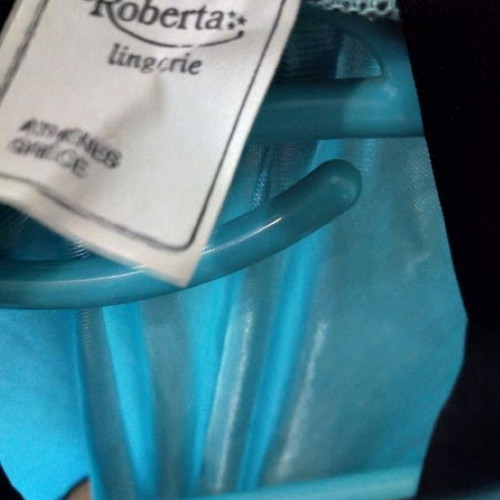 Roberta Lingerie Turquoise Sheer Robe used, one size large