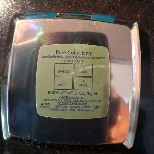 Estee Lauder 4-Color Eyeshadow Palette No. 08 Envy Quad Wild Earth new