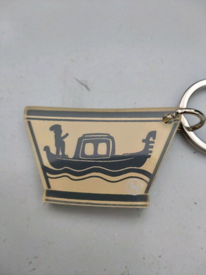 Keychain The Gondola of Mystras plexiglass, beige shades