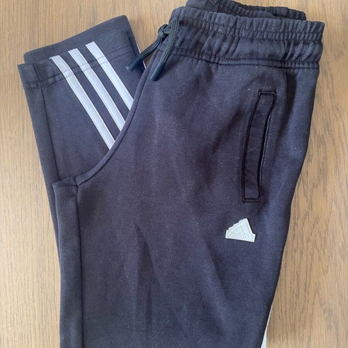Adidas sweatpants used, black, size 128 cm