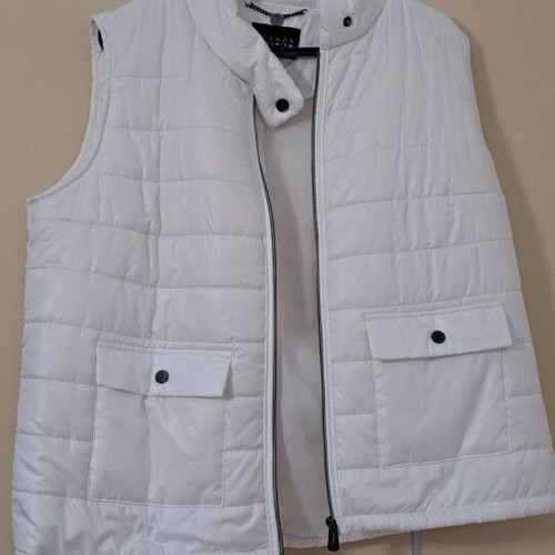 Sleeveless women's jacket white size 46 new C&A