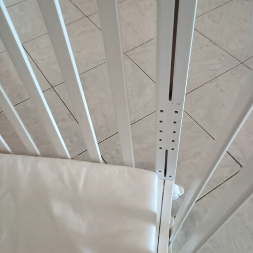 Baby Stars baby cot used with mattress and safety features