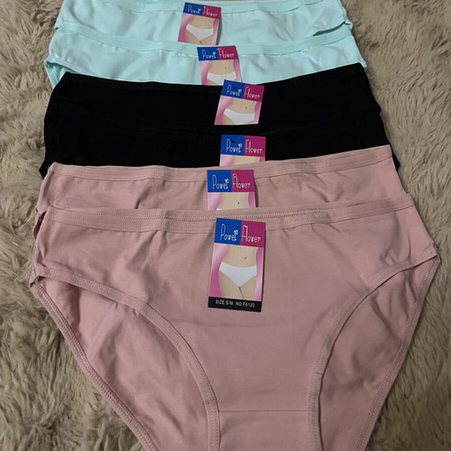 Women's cotton underwear set S/M new, black and pink
