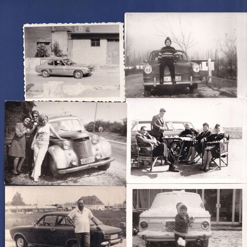 Vintage photos used, pack of 115 with people, cars, family scenes