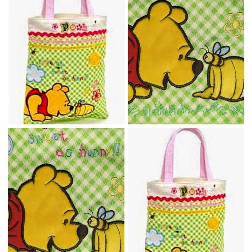 Winnie the Pooh embroidered fabric kids bag Disney Store new