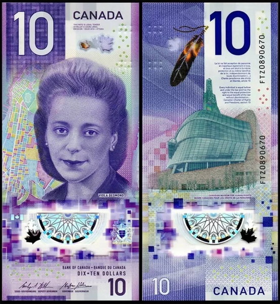 ΚΑΝΑΔΑΣ -  10 Dollars 2018(2020) - UNC - Polymer -