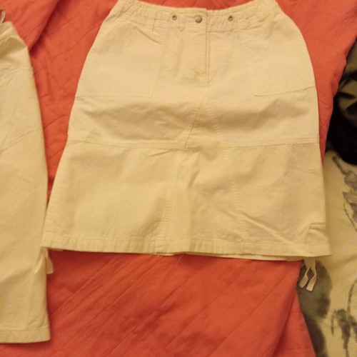 Skirts two large size used, white