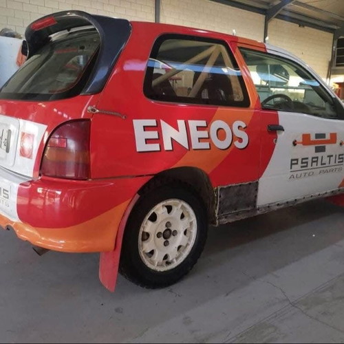 Toyota Starlet Rally Car used with upgrades and manual transmission