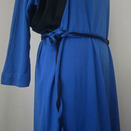 Vintage dress used, blue, size 40, 1980s