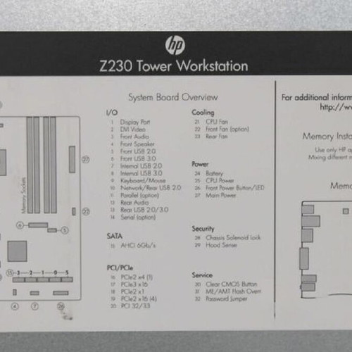 HP Z230 Tower workstation restored with Xeon E3-1220, 16GB RAM, 240GB SSD