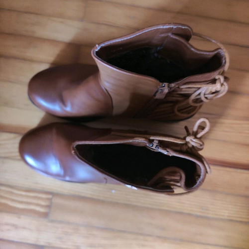 Brown ankle boots used with 7 cm heel size 40