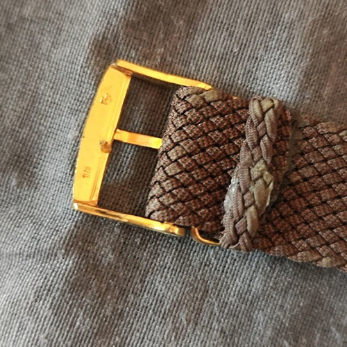Fabric watch strap new, brown