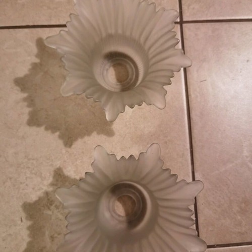 Glass for wall lights 2 pieces in excellent condition