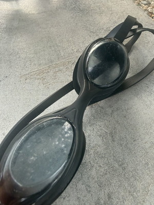 Sea goggles used, scratched but functional