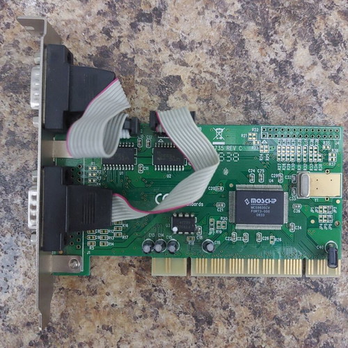 PCI Expansion Card with 2 Serial Ports used