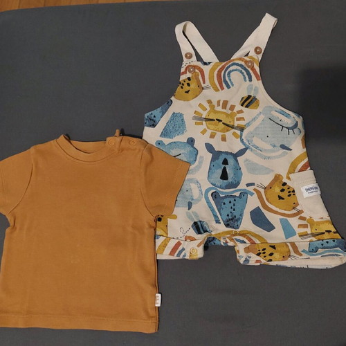 Summer baby set 3-6 months (62cm) new, cotton