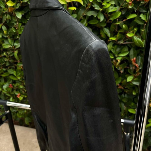 Rollini 100% leather women's jacket used, size M, black-purple