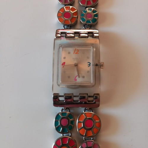 Ρολόι χειρός γυναικείο Swatch μεταχειρισμένο, θέλει επισκευή μηχανισμού