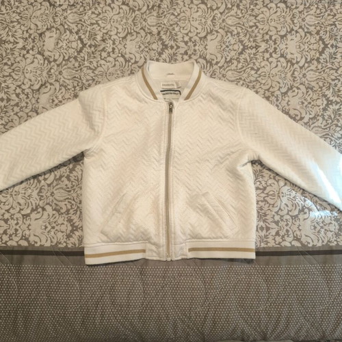 Orchestra jacket size 8 used, white and gold
