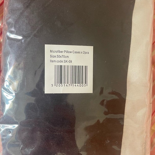 Microfiber pillowcase set new, size 50x70 with hem
