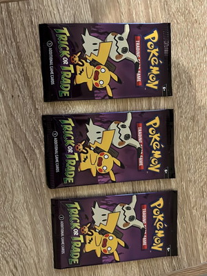 Pokemon Trick or Trade Booster пакети нови, комплект от 3