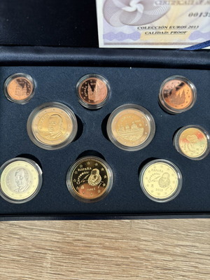 Euro set προοφ κασετίνα Ισπανίας 2013 καινούργιο