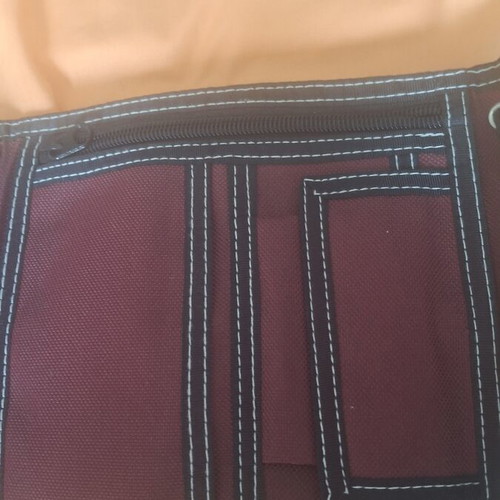 Travel pouches new, set of 2, burgundy color